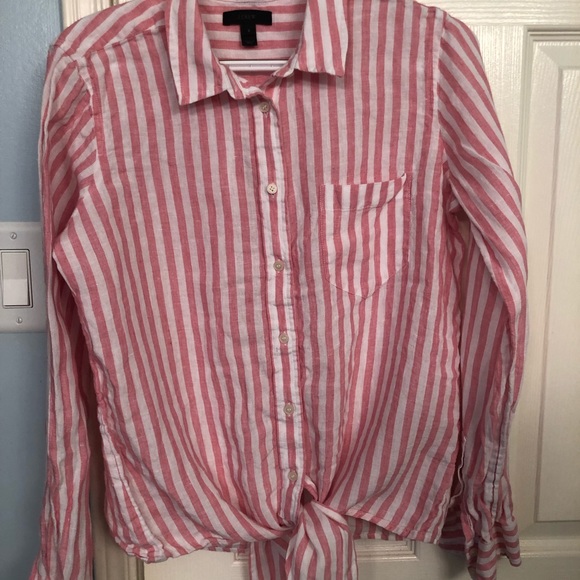 J crew long-sleeve cotton shirt in-stripe - Picture 7 of 7
